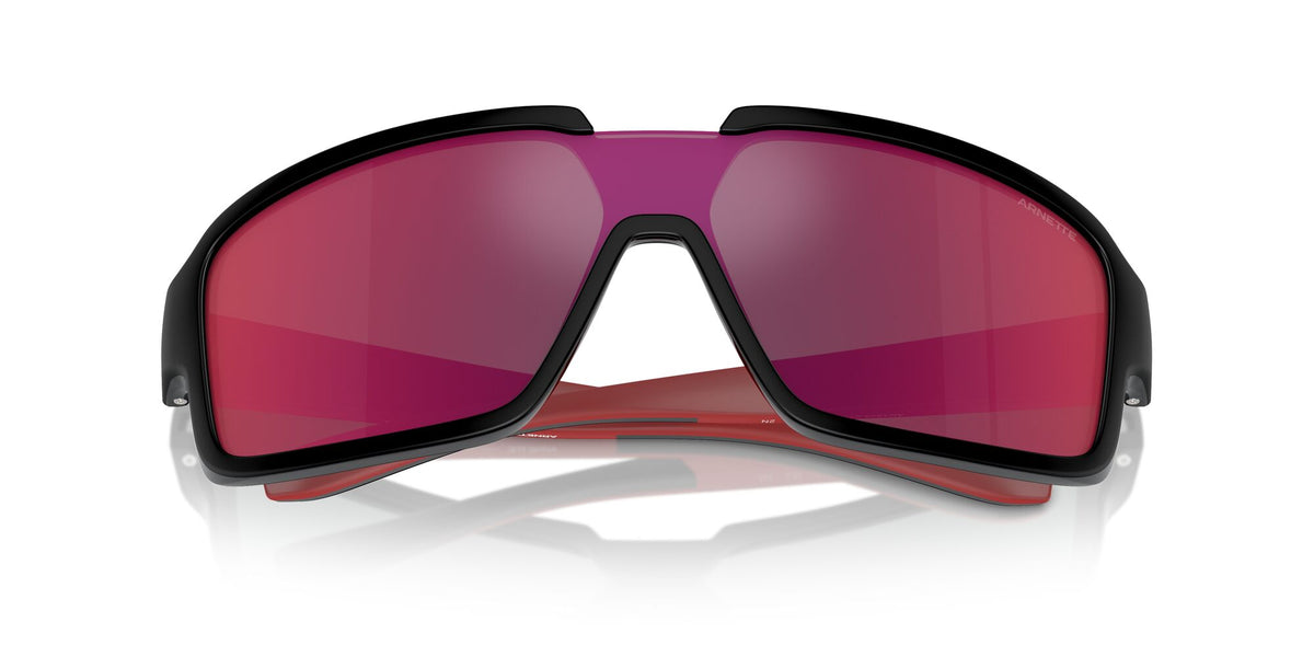 Arnette Fresa 0AN4335 27536Q 32 Black Matte/Shiny / Dark Grey Mirror Red/Yellow