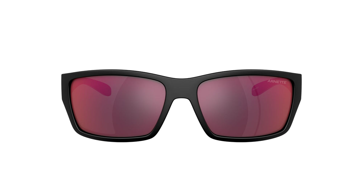 Arnette Frambuesa 0AN4336 27536Q 61 Black/Red Matte/Shiny / Grey Mirror Orange/Yellow