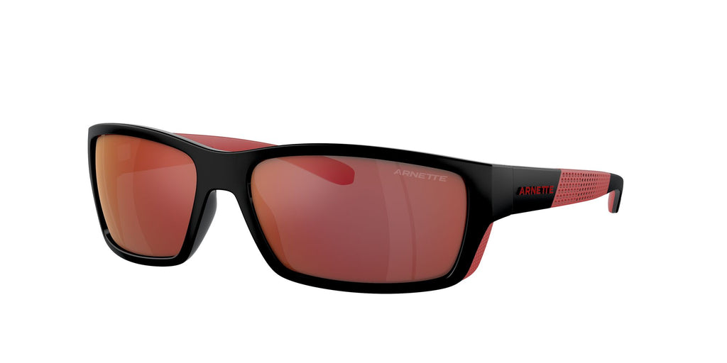 Arnette Frambuesa 0AN4336 27536Q 61 Black/Red Matte/Shiny / Grey Mirror Orange/Yellow