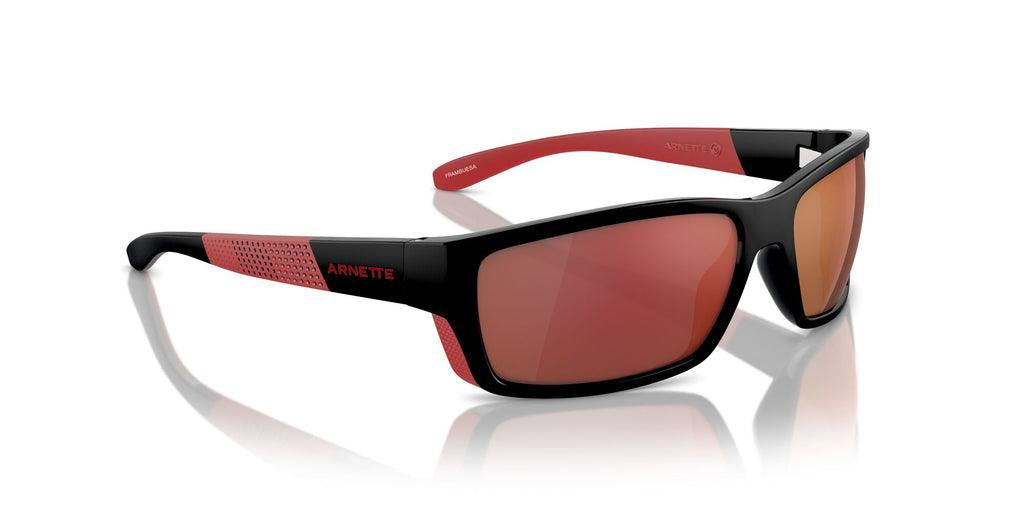 Arnette Frambuesa 0AN4336 27536Q 61 Black/Red Matte/Shiny / Grey Mirror Orange/Yellow