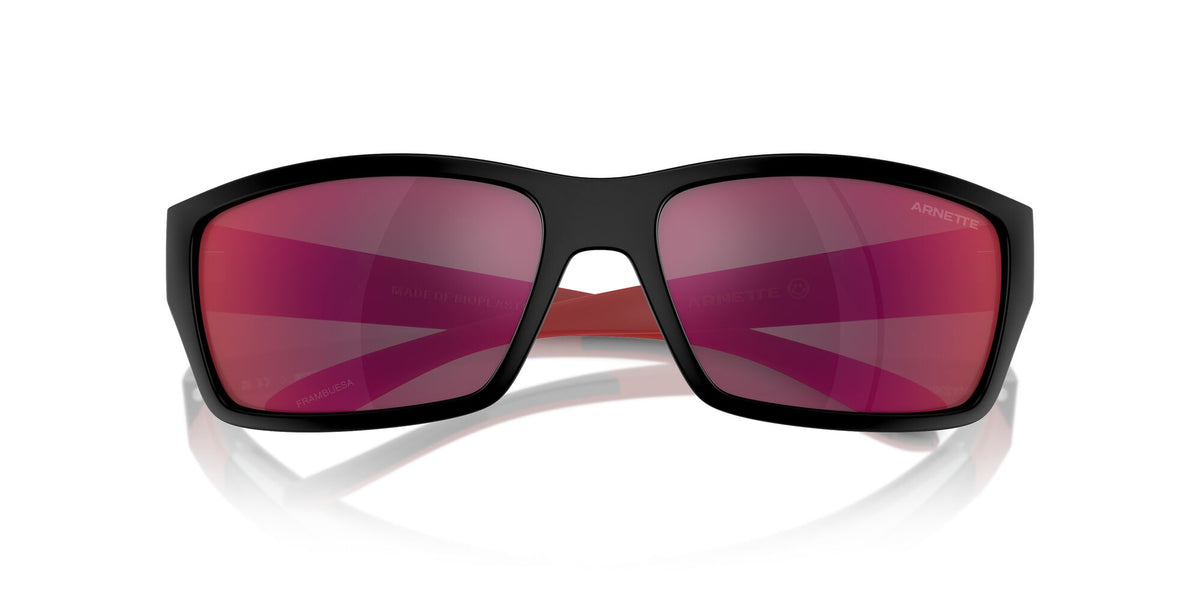 Arnette Frambuesa 0AN4336 27536Q 61 Black/Red Matte/Shiny / Grey Mirror Orange/Yellow