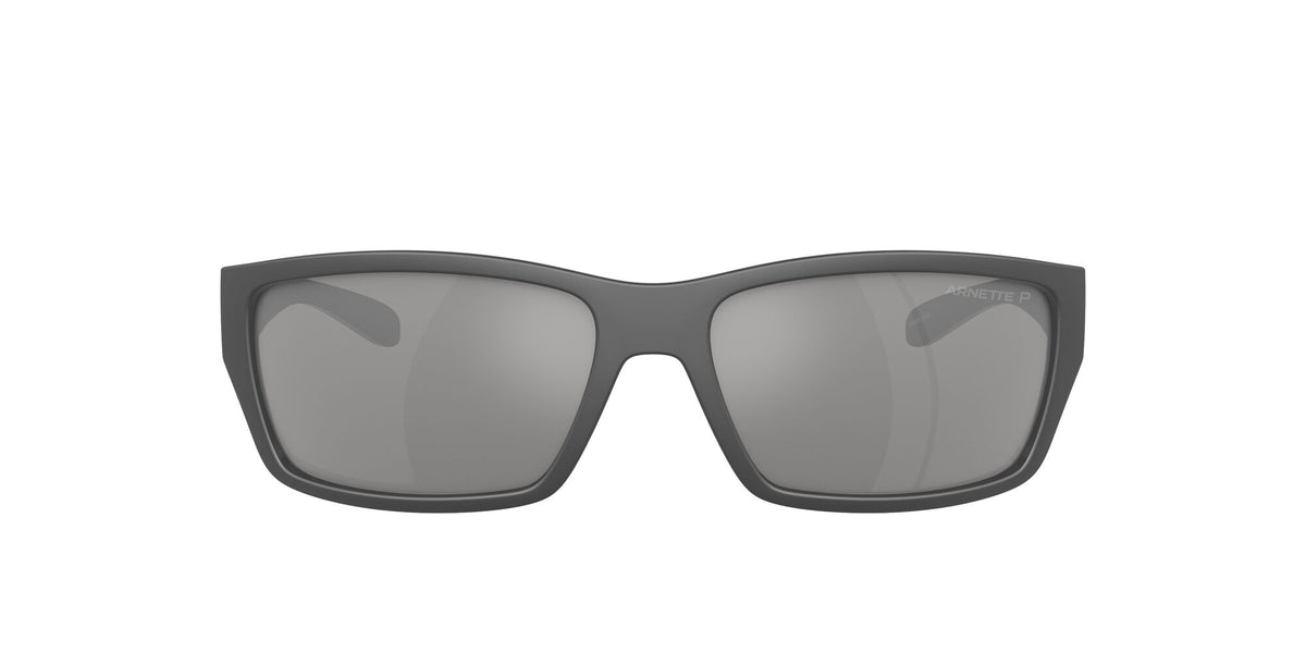 Arnette Frambuesa 0AN4336 2870Z3 61 Medium Grey/Black Matte/Shiny / Grey Mirror Silver 80 Polarized