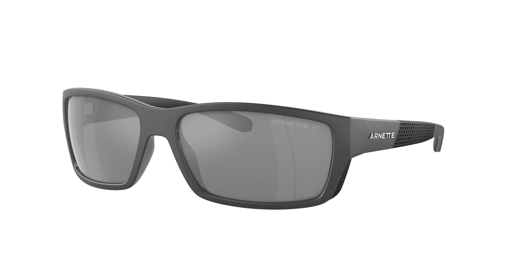 Arnette Frambuesa 0AN4336 2870Z3 61 Medium Grey/Black Matte/Shiny / Grey Mirror Silver 80 Polarized