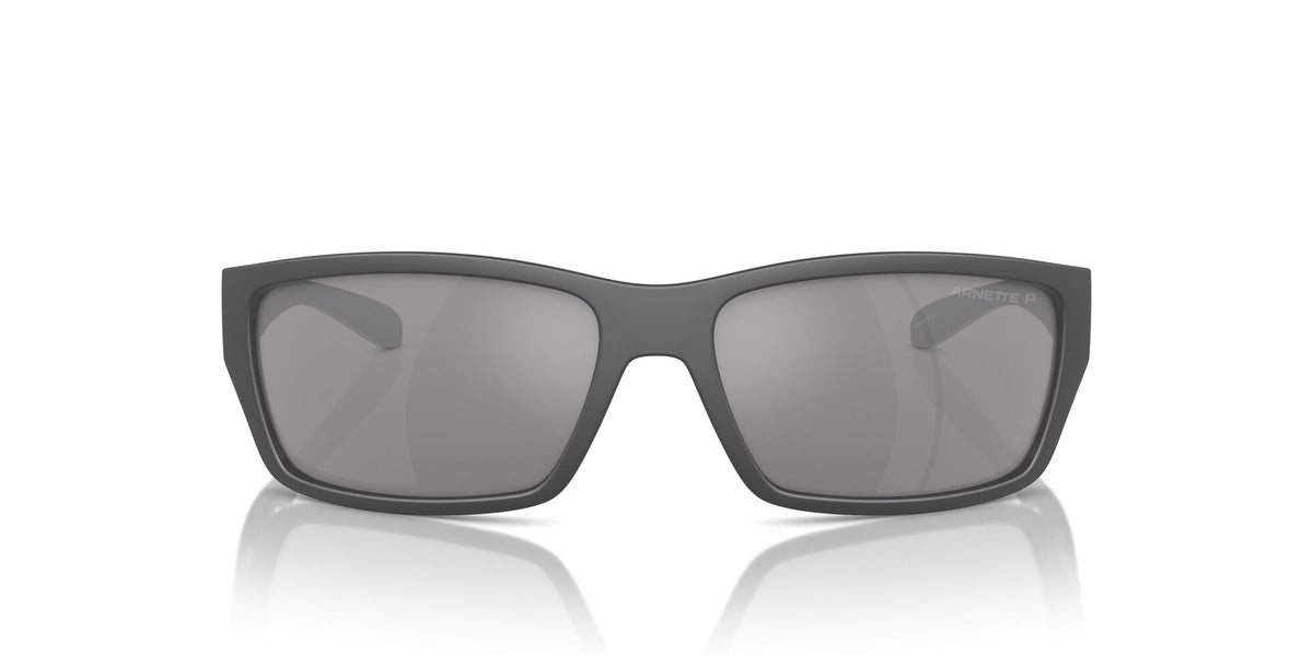 Arnette Frambuesa 0AN4336 2870Z3 61 Medium Grey/Black Matte/Shiny / Grey Mirror Silver 80 Polarized