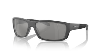 Arnette Frambuesa 0AN4336 2870Z3 61 Medium Grey/Black Matte/Shiny / Grey Mirror Silver 80 Polarized