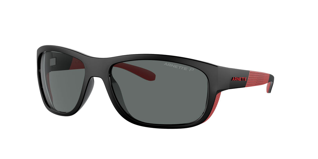 Arnette Floresta 0AN4337 275381 63 Black/Red Matte/Shiny / Dark Grey Polarized