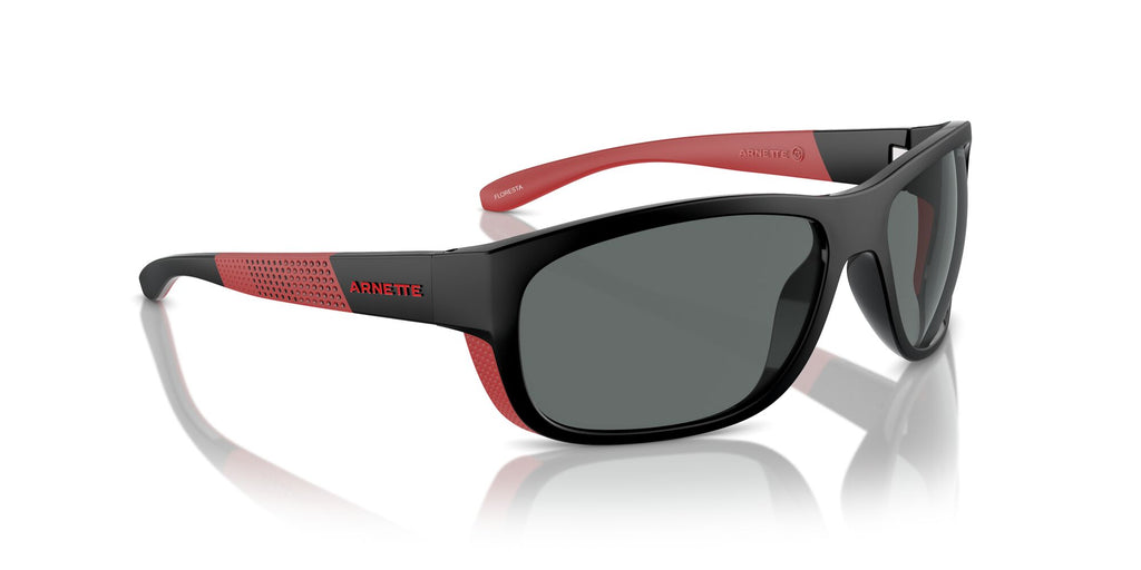 Arnette Floresta 0AN4337 275381 63 Black/Red Matte/Shiny / Dark Grey Polarized