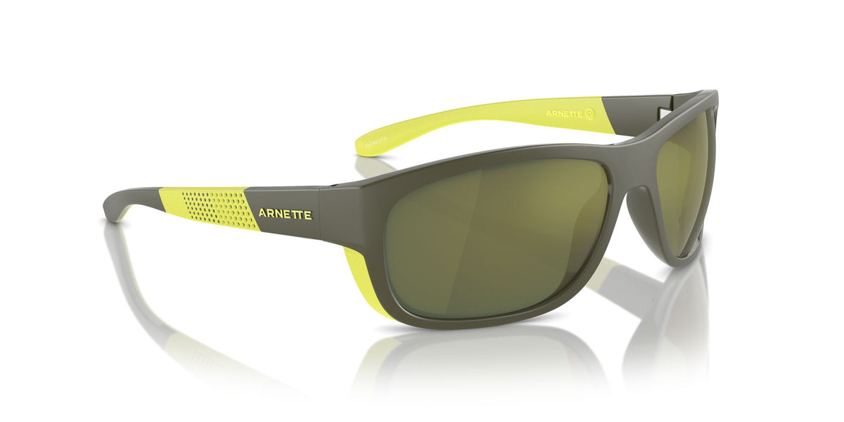 Arnette Floresta 0AN4337 28546R 63 Military/Lime Matte/Shiny / Dark Green Mirror Petrol