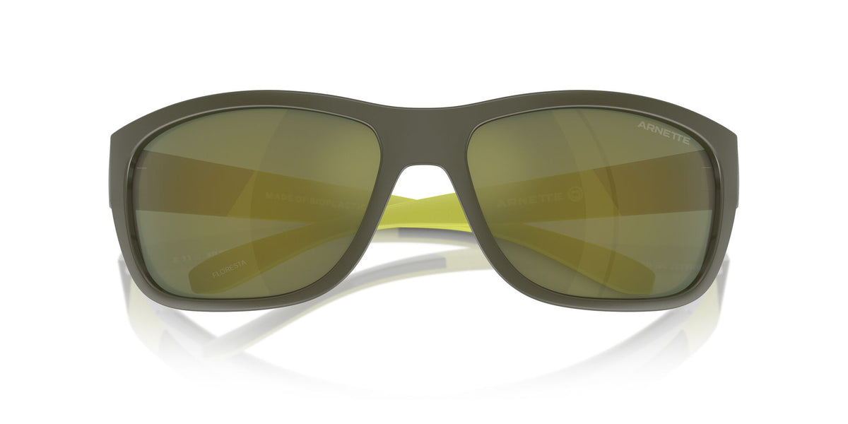 Arnette Floresta 0AN4337 28546R 63 Military/Lime Matte/Shiny / Dark Green Mirror Petrol