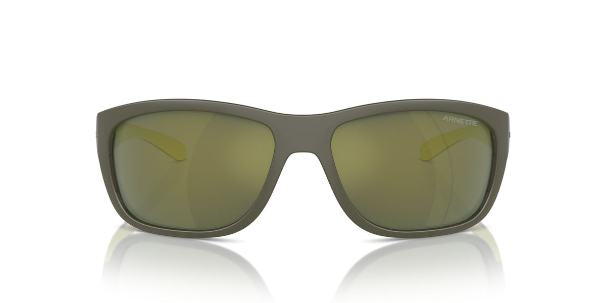 Arnette Floresta 0AN4337 28546R 63 Military/Lime Matte/Shiny / Dark Green Mirror Petrol