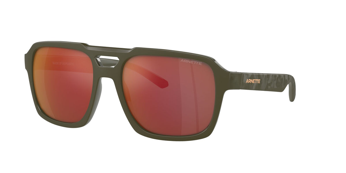 Arnette Keia 0AN4339 28546Q 57 Military Matte/Shiny / Grey Mirror Orange/Yellow