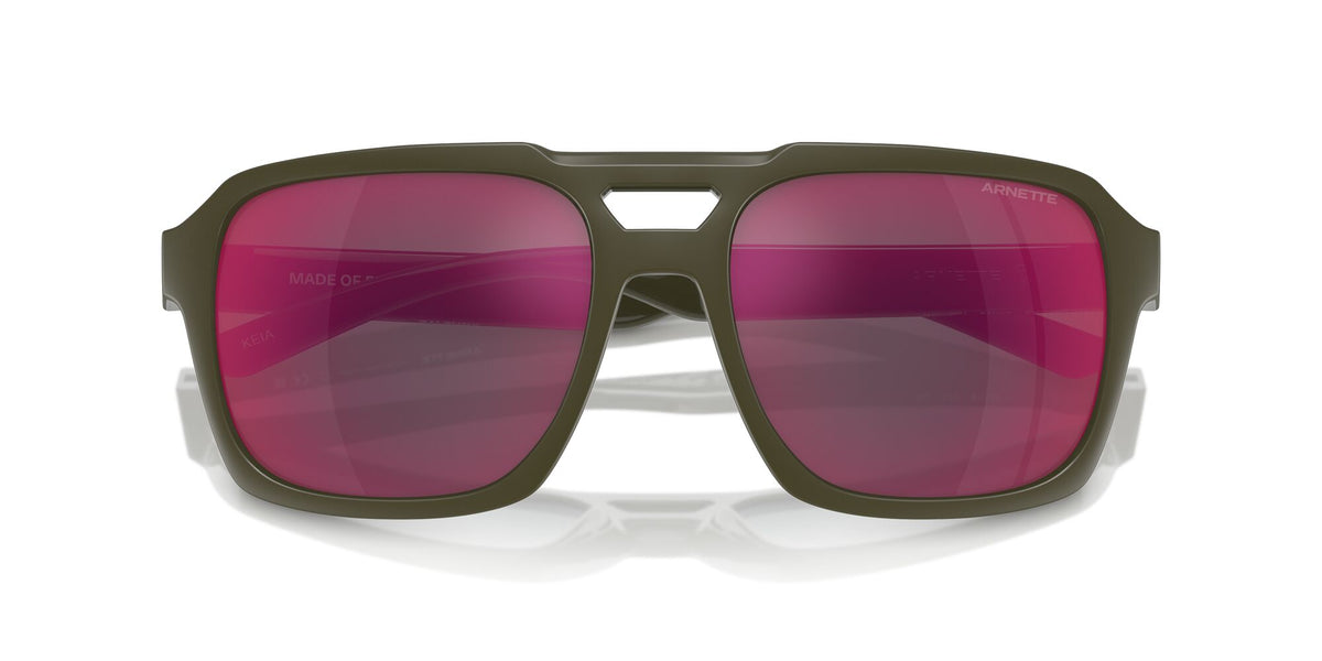 Arnette Keia 0AN4339 28546Q 57 Military Matte/Shiny / Grey Mirror Orange/Yellow
