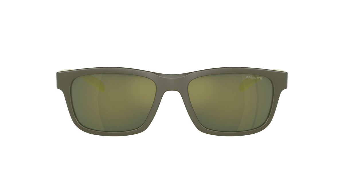 Arnette Deya 0AN4340 28546R 53 Military / Dark Green Mirror Petrol
