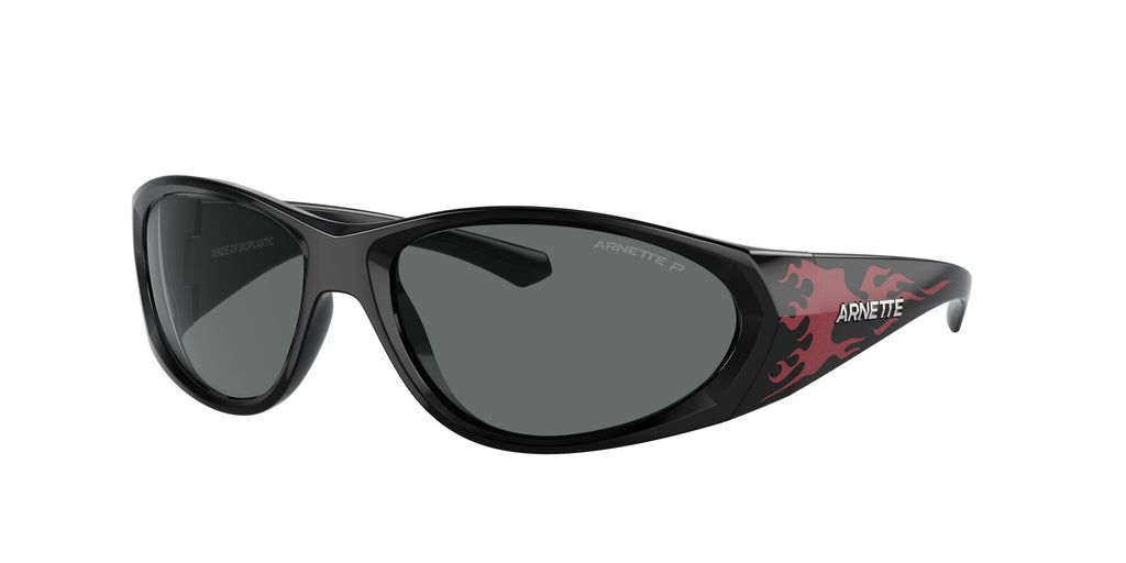 Arnette Ilum 2.0 0AN4342 294681 62 Black/Red Flames / Dark Grey Polarized