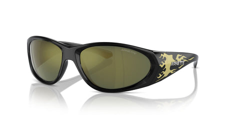 Arnette Ilum 2.0 0AN4342 29476R 62 Black/Gold Flames / Dark Green Mirror Petrol