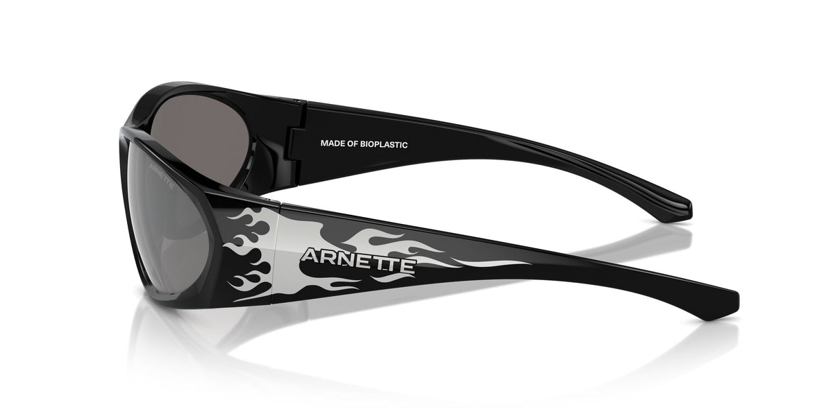 Arnette Ilum 2.0 0AN4342 29606G 62 Black/Silver Flames / Light Grey Mirror Silver 80