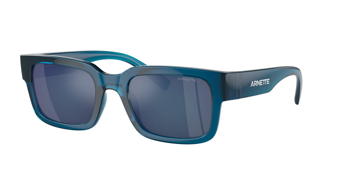 Arnette Bigflip 0AN4343 295555 52 Transparent Blue / Blue Mirror