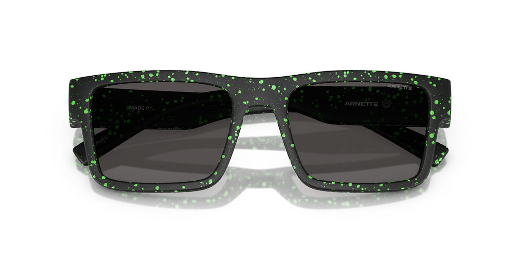 Arnette Omgee 0AN4344 297187 54 Matt Black/Gekko Green Splatter/ Dark Grey