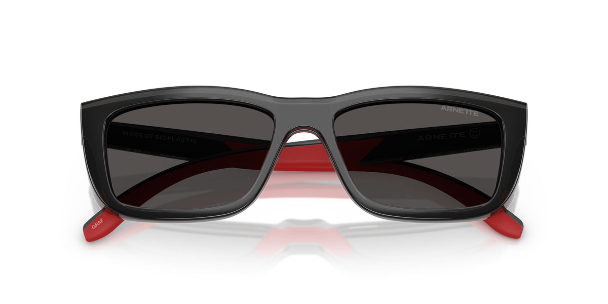 Arnette Graf AN4356 28411W 54 Dark Grey/Red Rubber / DEMO LENS