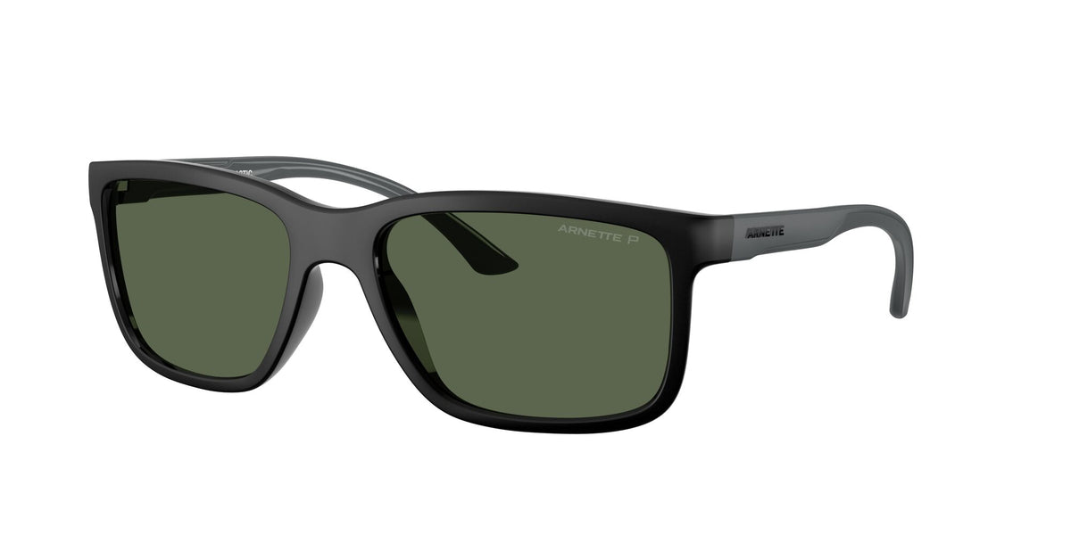 Arnette Headlight AN4359 29919A 57 Black Matte/Shiny / Dark Green Polar