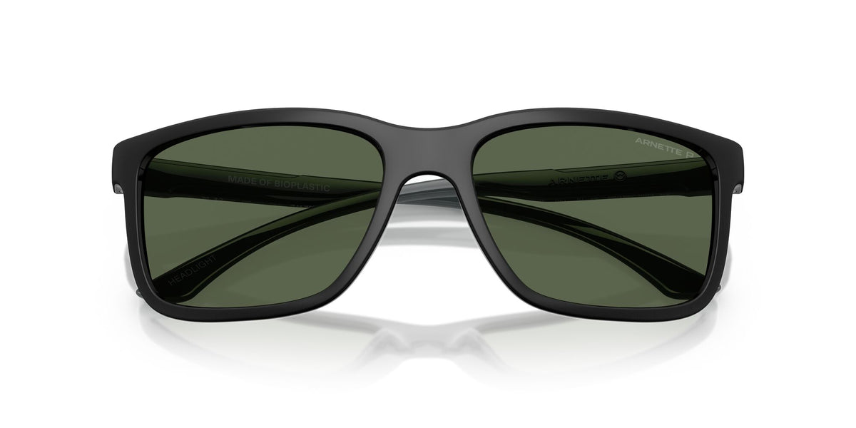 Arnette Headlight AN4359 29919A 57 Black Matte/Shiny / Dark Green Polar
