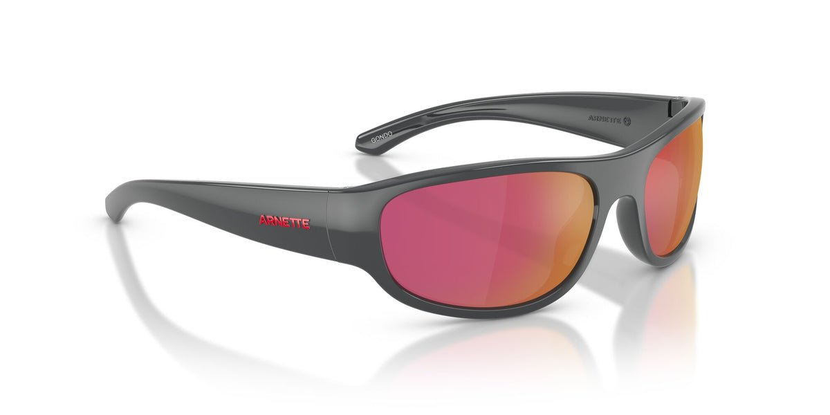 Arnette Gondo 0AN4361 28416Q 61 Grey/ Grey Mirror Orange/Yellow