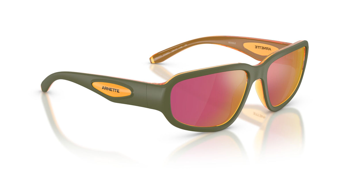 Arnette Goodle 0AN4365 30066Q 59 Green/ Grey Mirror Orange/Yellow