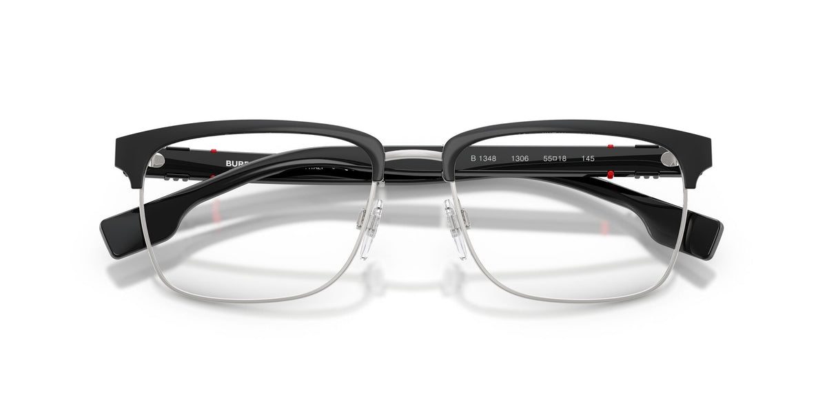 Burberry Alba 0BE1348 1306 55 Silver/Matte Black /