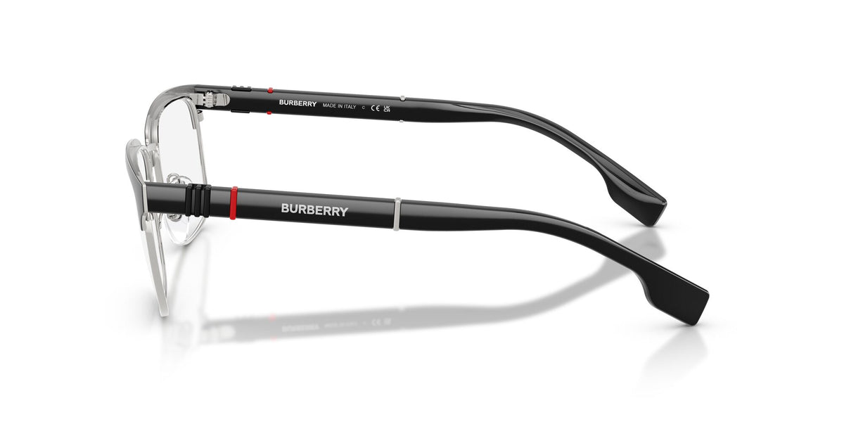 Burberry Alba 0BE1348 1306 55 Silver/Matte Black /