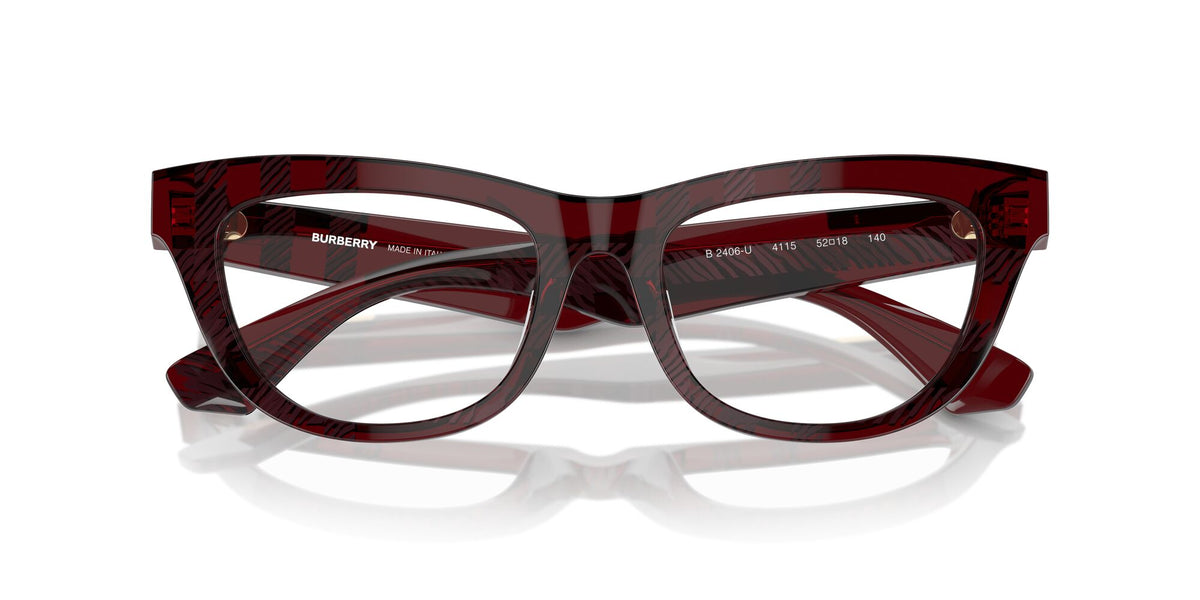 Burberry  0BE2406U 4115 50 Check Red /
