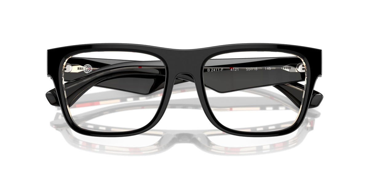Burberry  0BE2411F 4121 55 Top Black On Vintage Check /