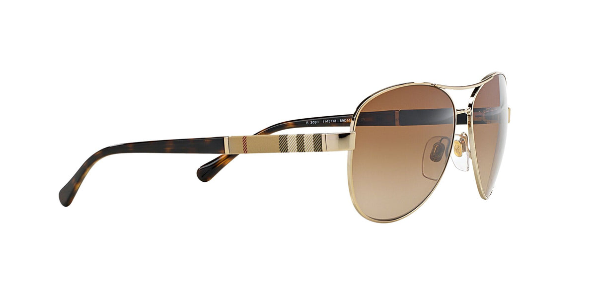 Burberry  0BE3080 114513 59 Light Gold / Brown Gradient 59 / Plastic / Others