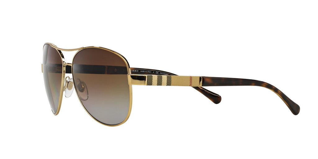 Burberry  0BE3080 1145T5 59 Light Gold / Polarised Brown Gradient 59 / Plastic / Others