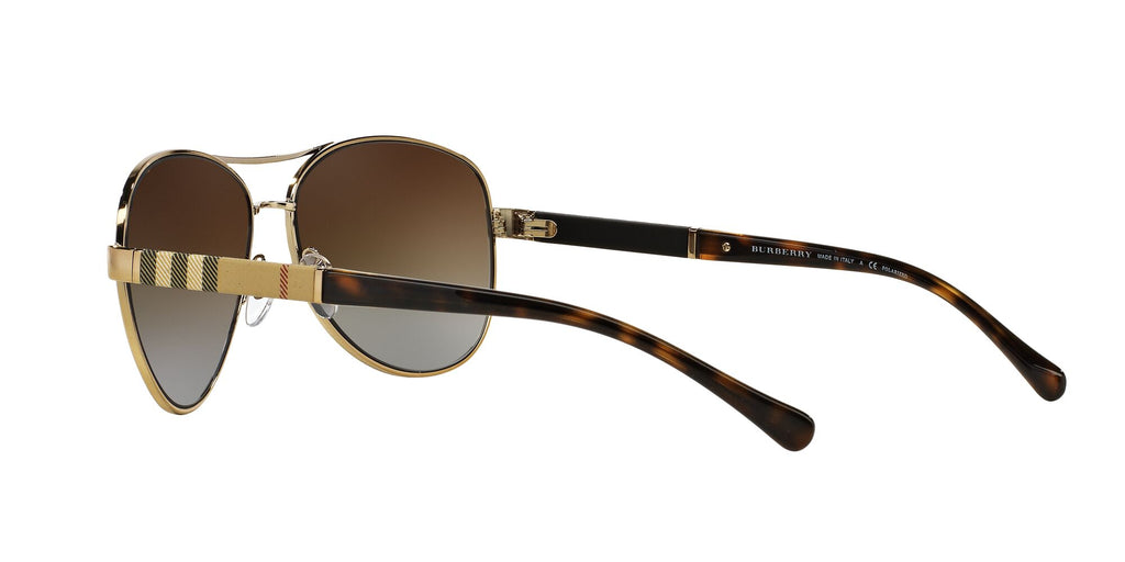 Burberry  0BE3080 1145T5 59 Light Gold / Polarised Brown Gradient 59 / Plastic / Others