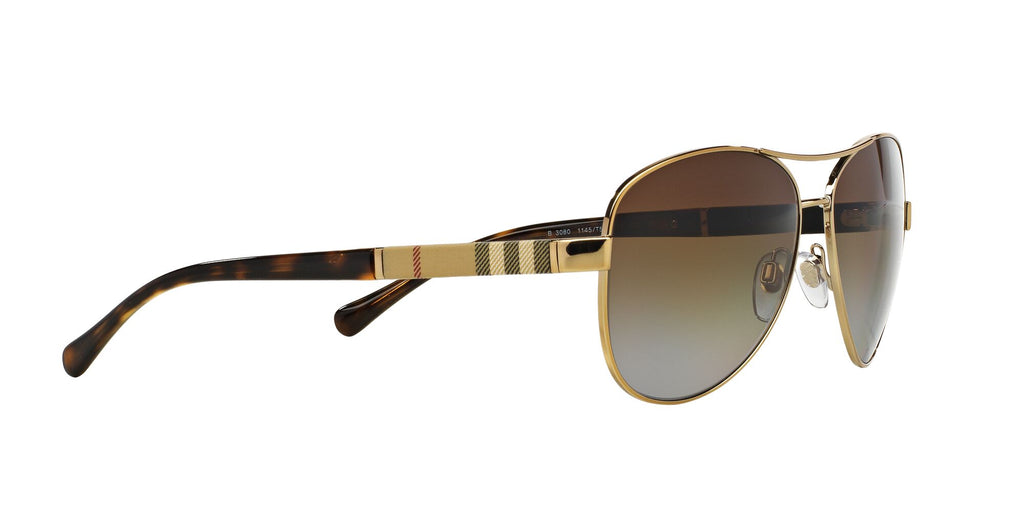 Burberry  0BE3080 1145T5 59 Light Gold / Polarised Brown Gradient 59 / Plastic / Others