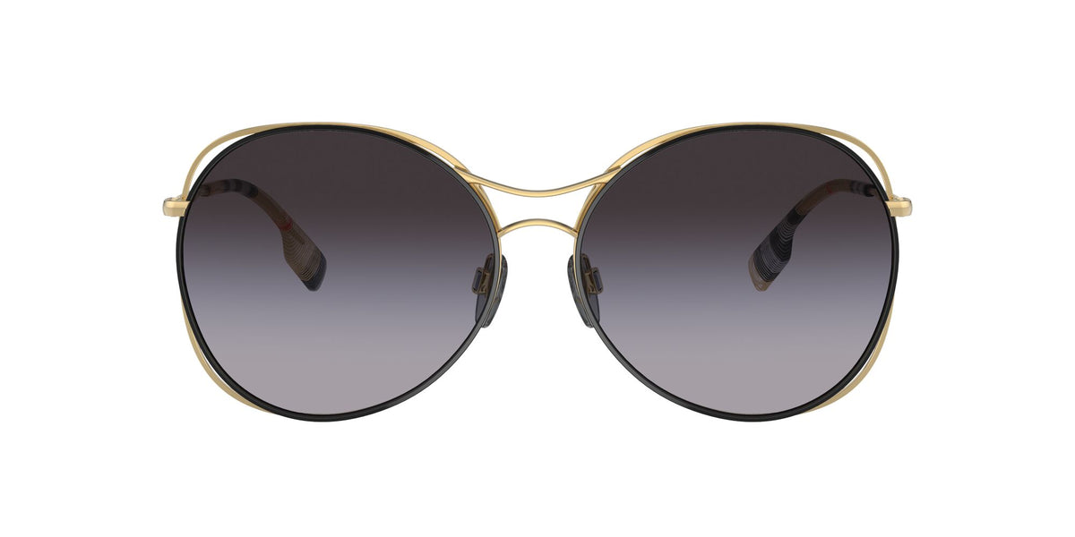 Burberry BE 3105 Gold/Black / Grey Gradient 60 / Plastic / Metal