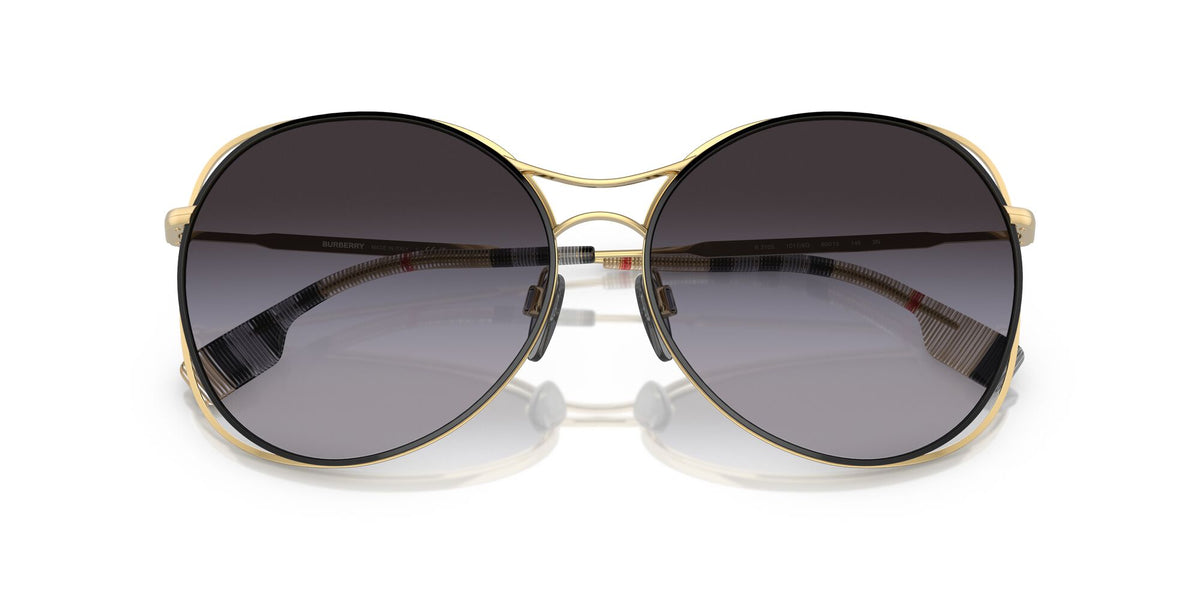 Burberry BE 3105 Gold/Black / Grey Gradient 60 / Plastic / Metal