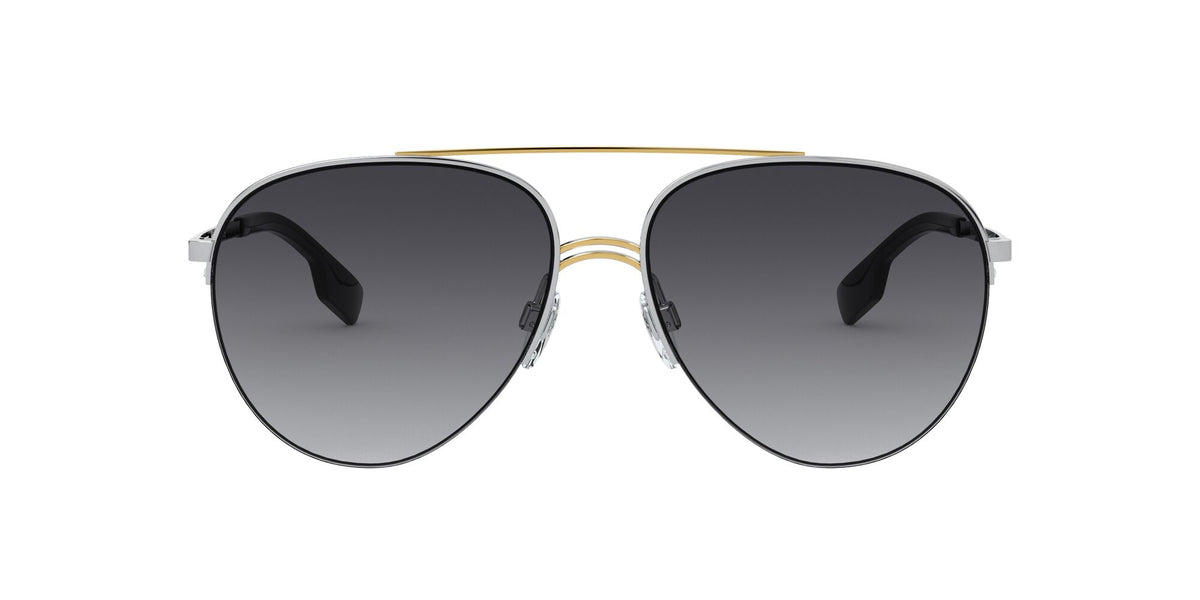 Burberry BE 3113 Silver/Gold / Grey Gradient 59 / Plastic / Metal