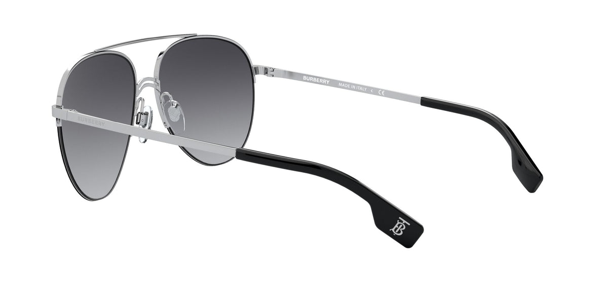Burberry BE 3113 Silver/Gold / Grey Gradient 59 / Plastic / Metal