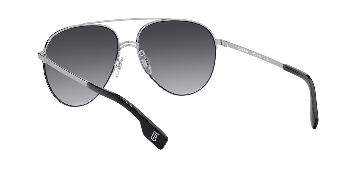Burberry BE 3113 Silver/Gold / Grey Gradient 59 / Plastic / Metal