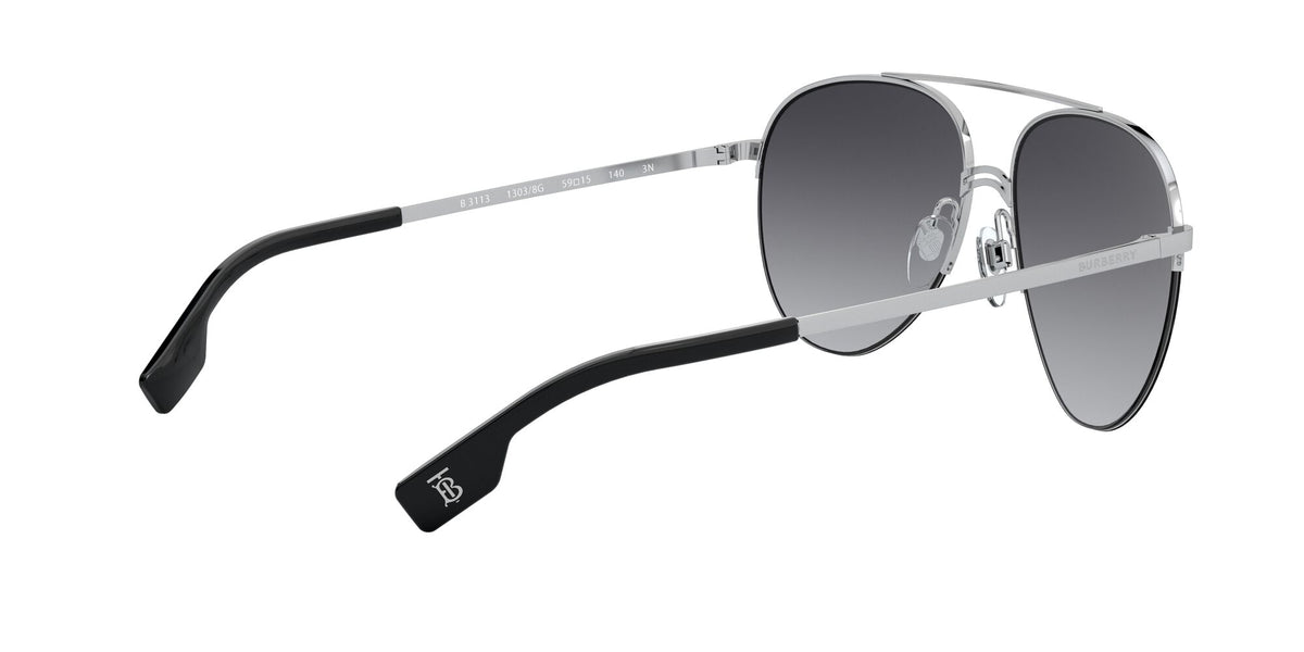 Burberry BE 3113 Silver/Gold / Grey Gradient 59 / Plastic / Metal