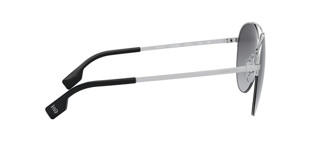Burberry BE 3113 Silver/Gold / Grey Gradient 59 / Plastic / Metal