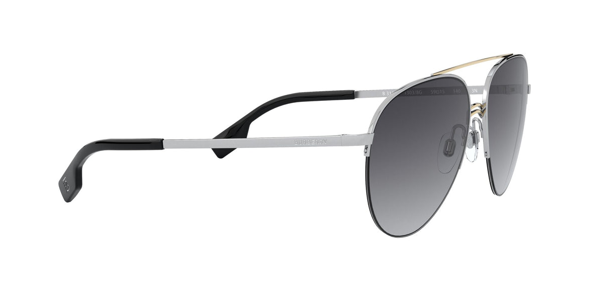 Burberry BE 3113 Silver/Gold / Grey Gradient 59 / Plastic / Metal