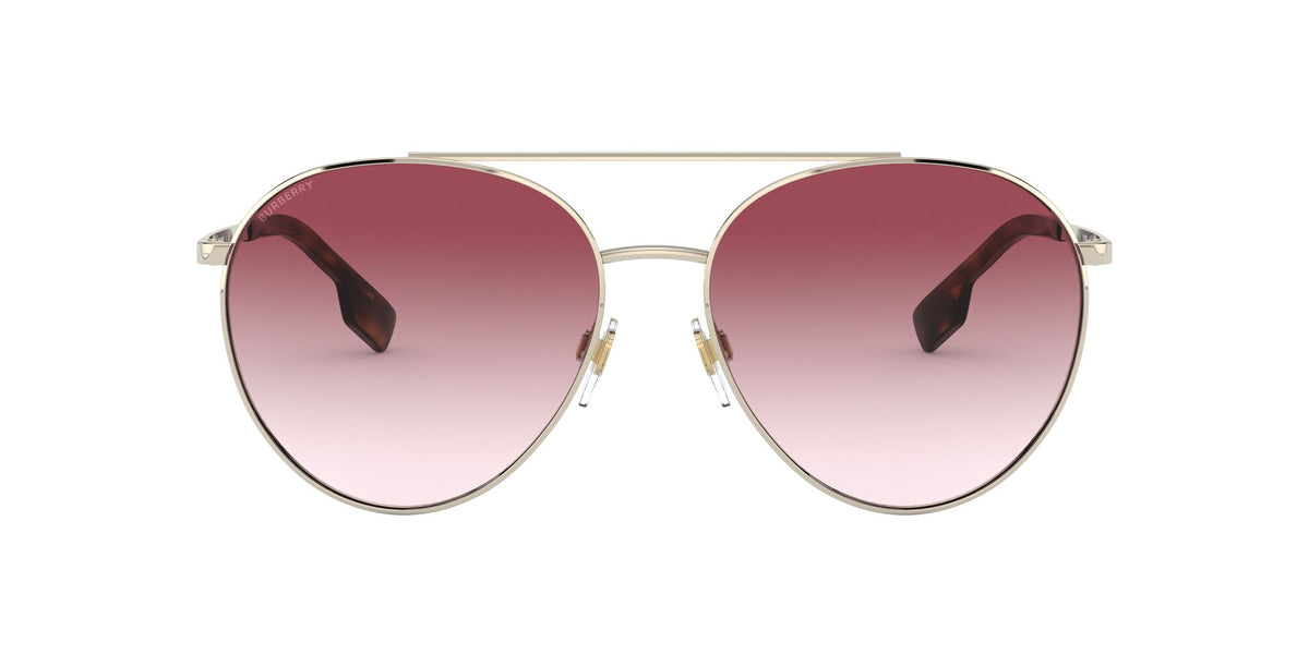 Burberry BE 3115 Pale Gold / Clear Gradient Pink 59 / Plastic / Metal