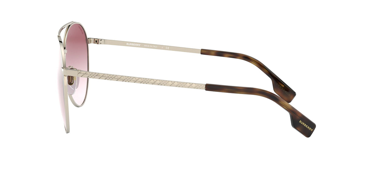 Burberry BE 3115 Pale Gold / Clear Gradient Pink 59 / Plastic / Metal