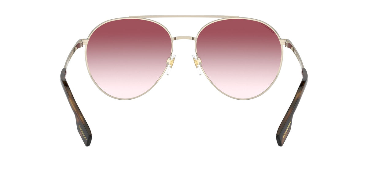Burberry BE 3115 Pale Gold / Clear Gradient Pink 59 / Plastic / Metal