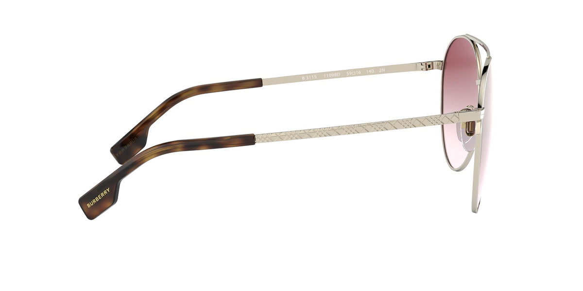 Burberry BE 3115 Pale Gold / Clear Gradient Pink 59 / Plastic / Metal