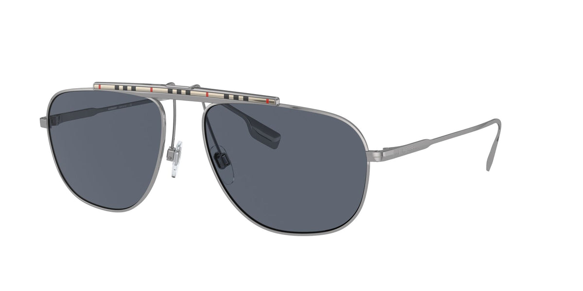 Burberry BE 3121 Gunmetal / Blue 59 / Plastic / Metal