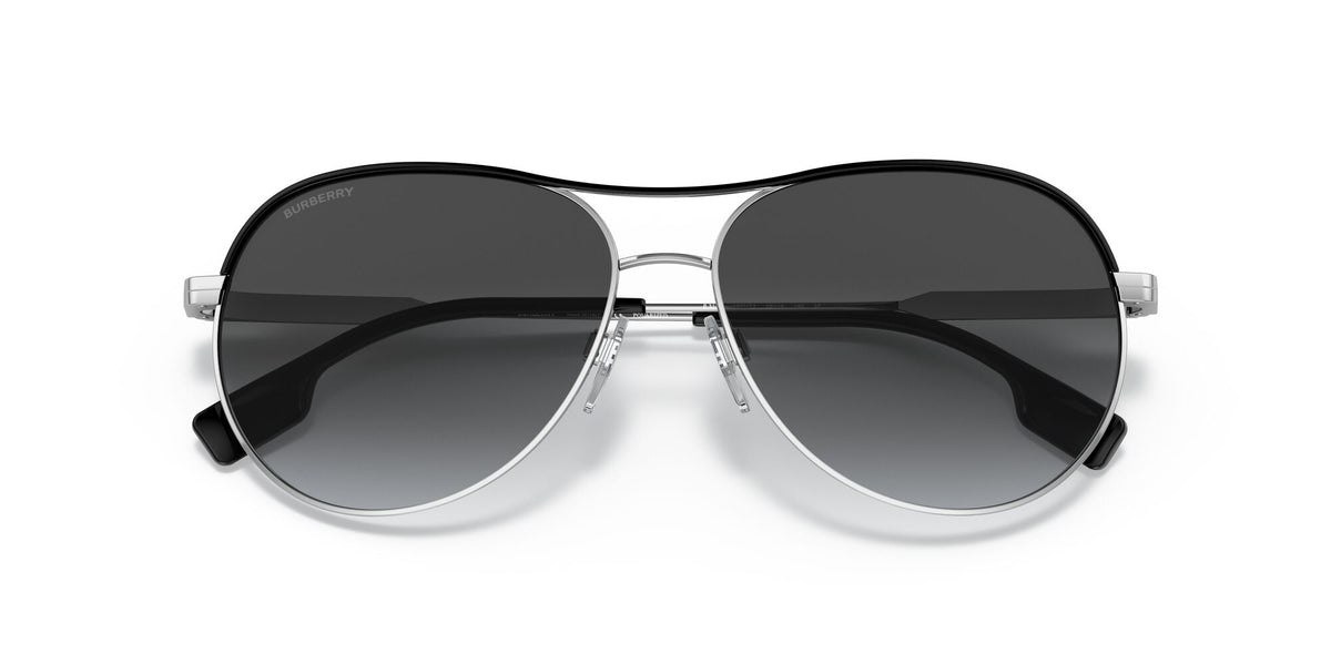 Burberry BE 3122 Silver/Black / Polar Grey Gradient 59 / Plastic / Metal