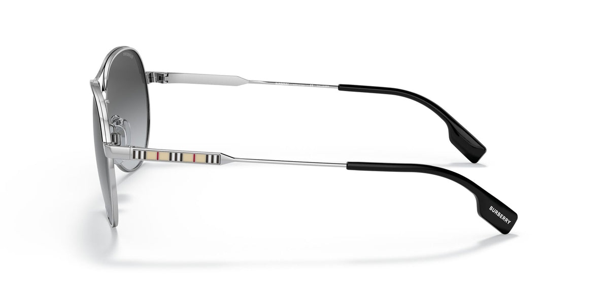 Burberry BE 3122 Silver/Black / Polar Grey Gradient 59 / Plastic / Metal
